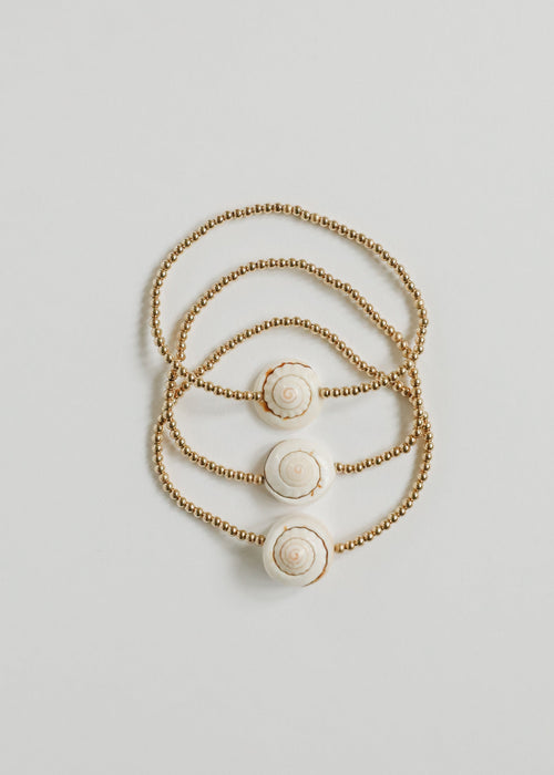 14K Gold-Filled Conch Shell Bracelet or Anklet