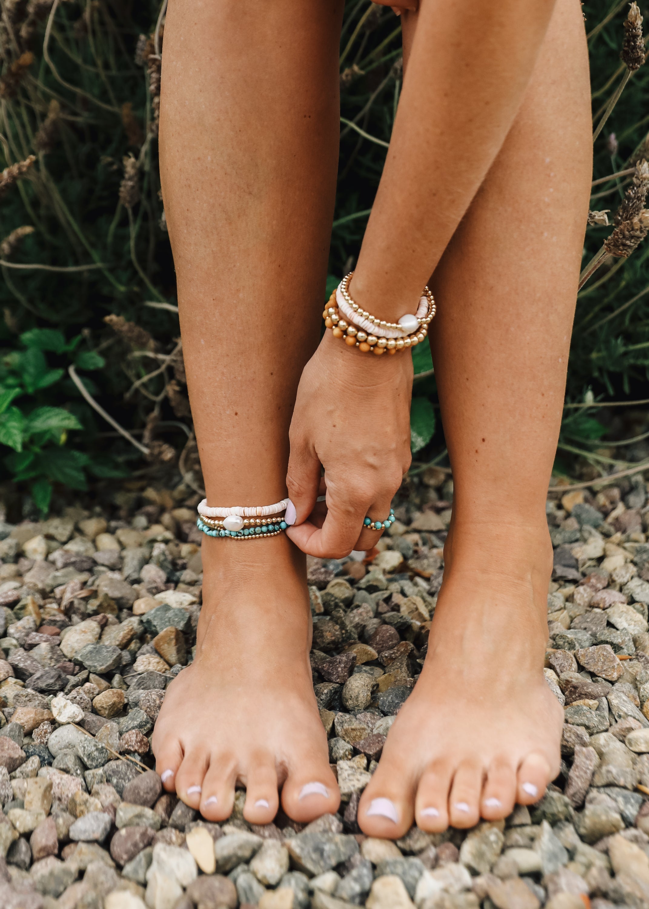 14K Gold-Filled Conch Shell Bracelet or Anklet