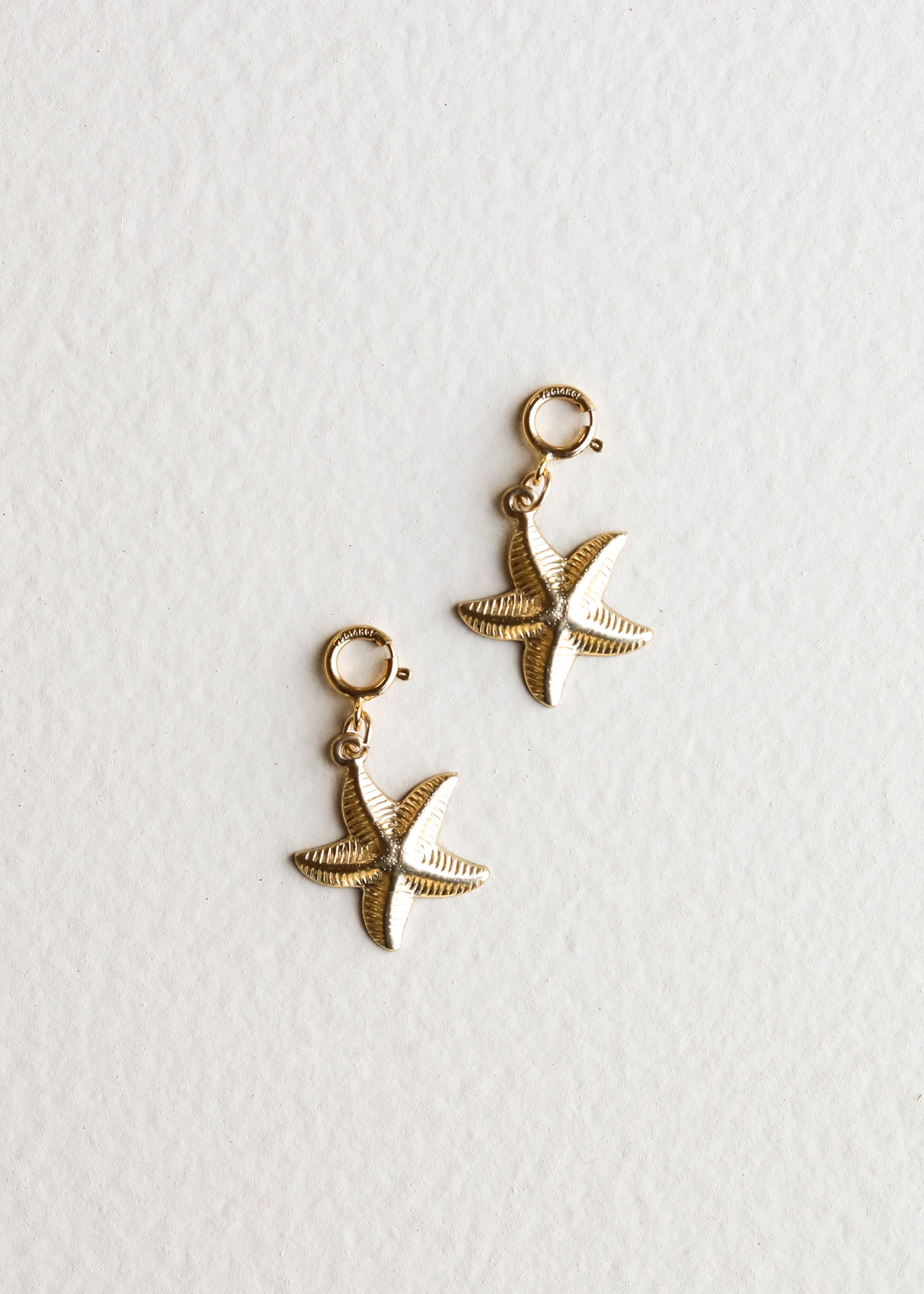 14K Gold-Filled Starfish Charm