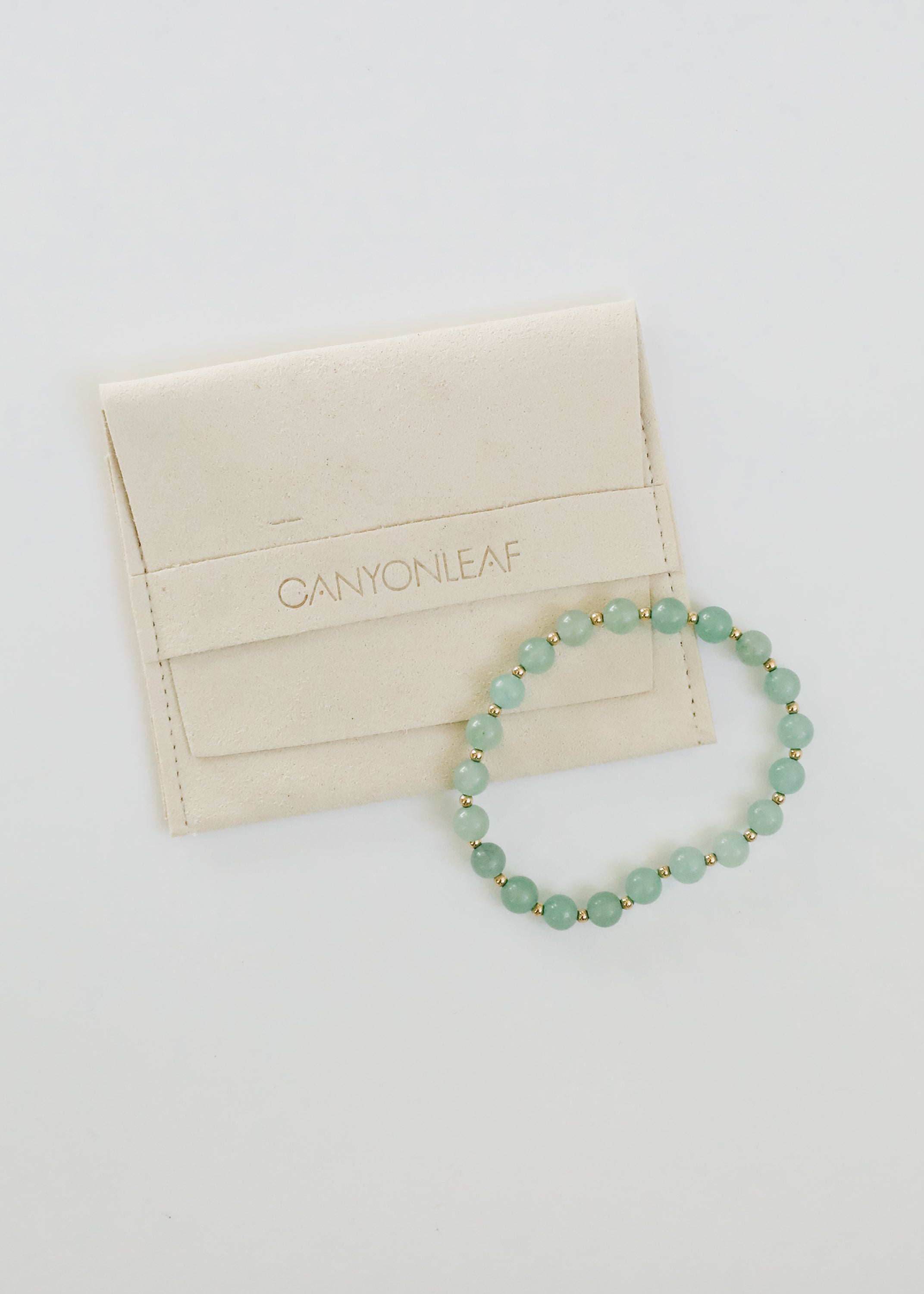 Aventurine and 14K Gold-Filled Beaded Bracelet