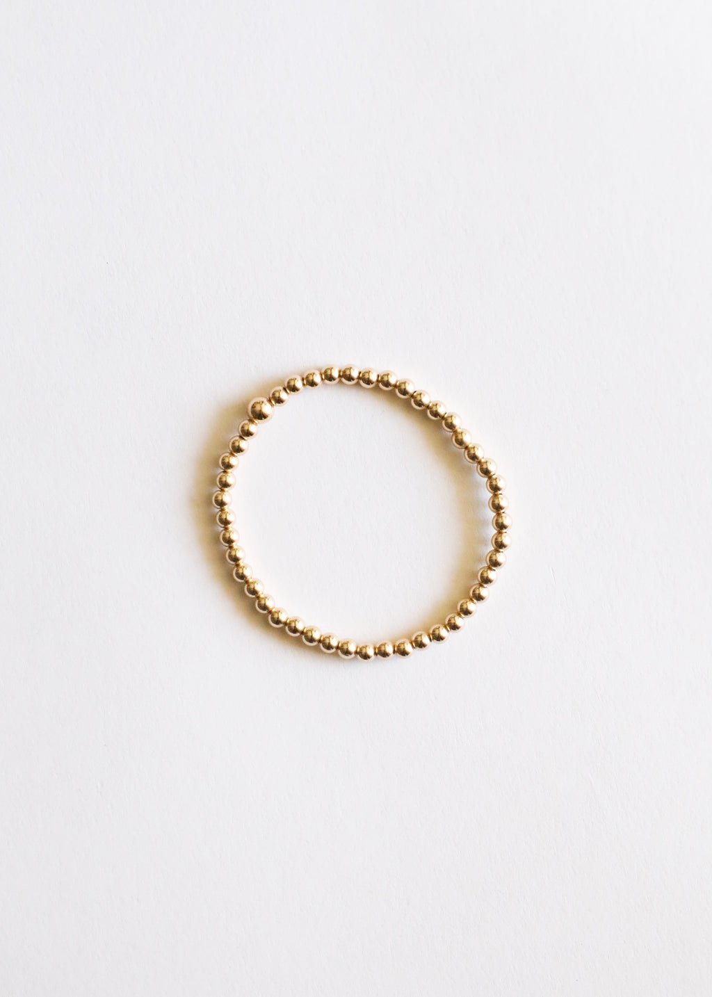 14K Gold-Filled Beaded Stretch Bracelet or Anklet