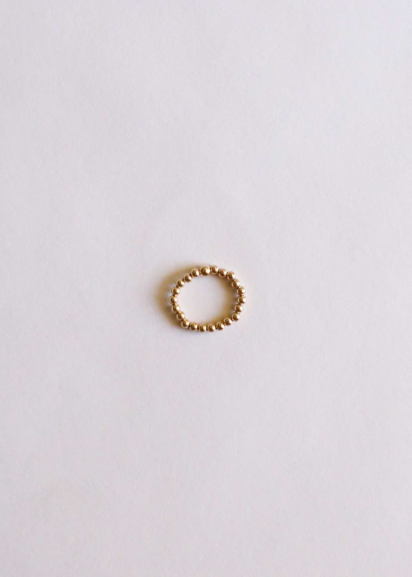 Raw Honey Baltic Amber & 14K Gold-Filled Ring Stack