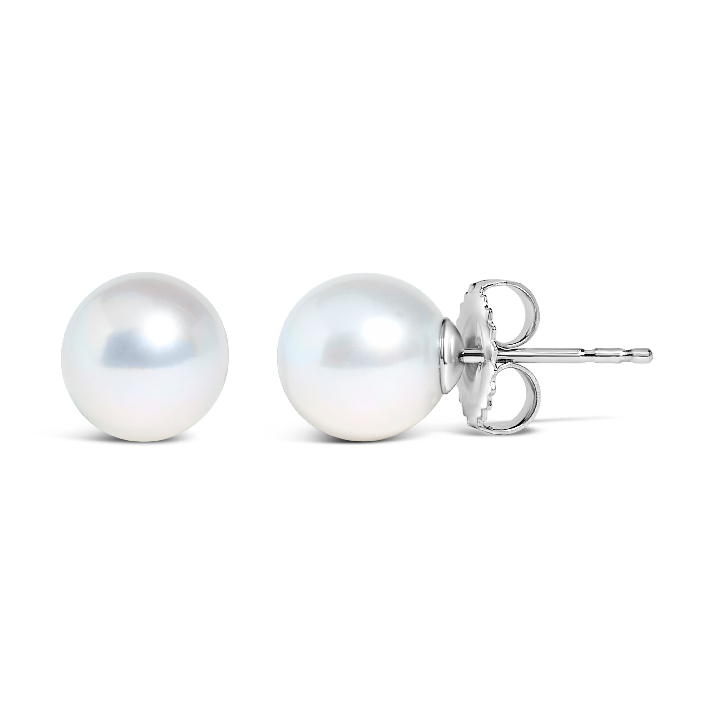 Sterling silver freshwater pearl stud earrings