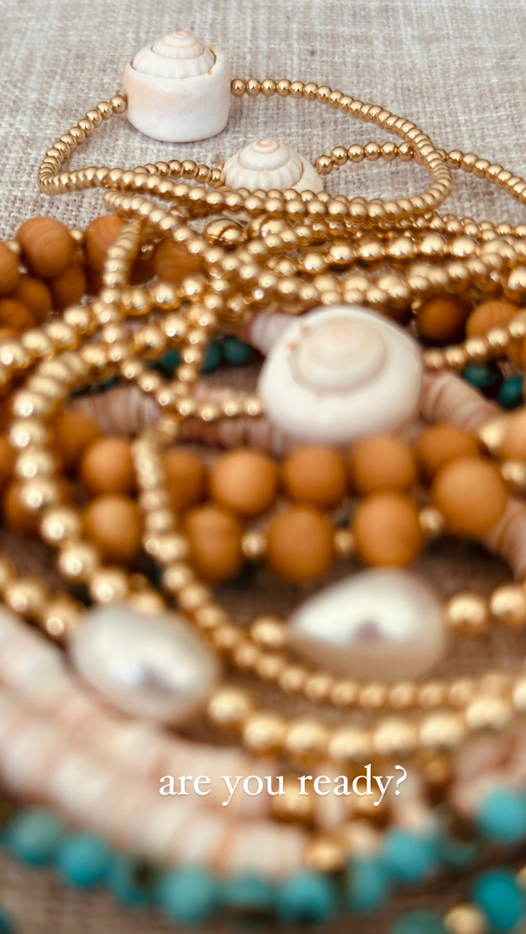 14K Gold-Filled Conch Shell Bracelet or Anklet