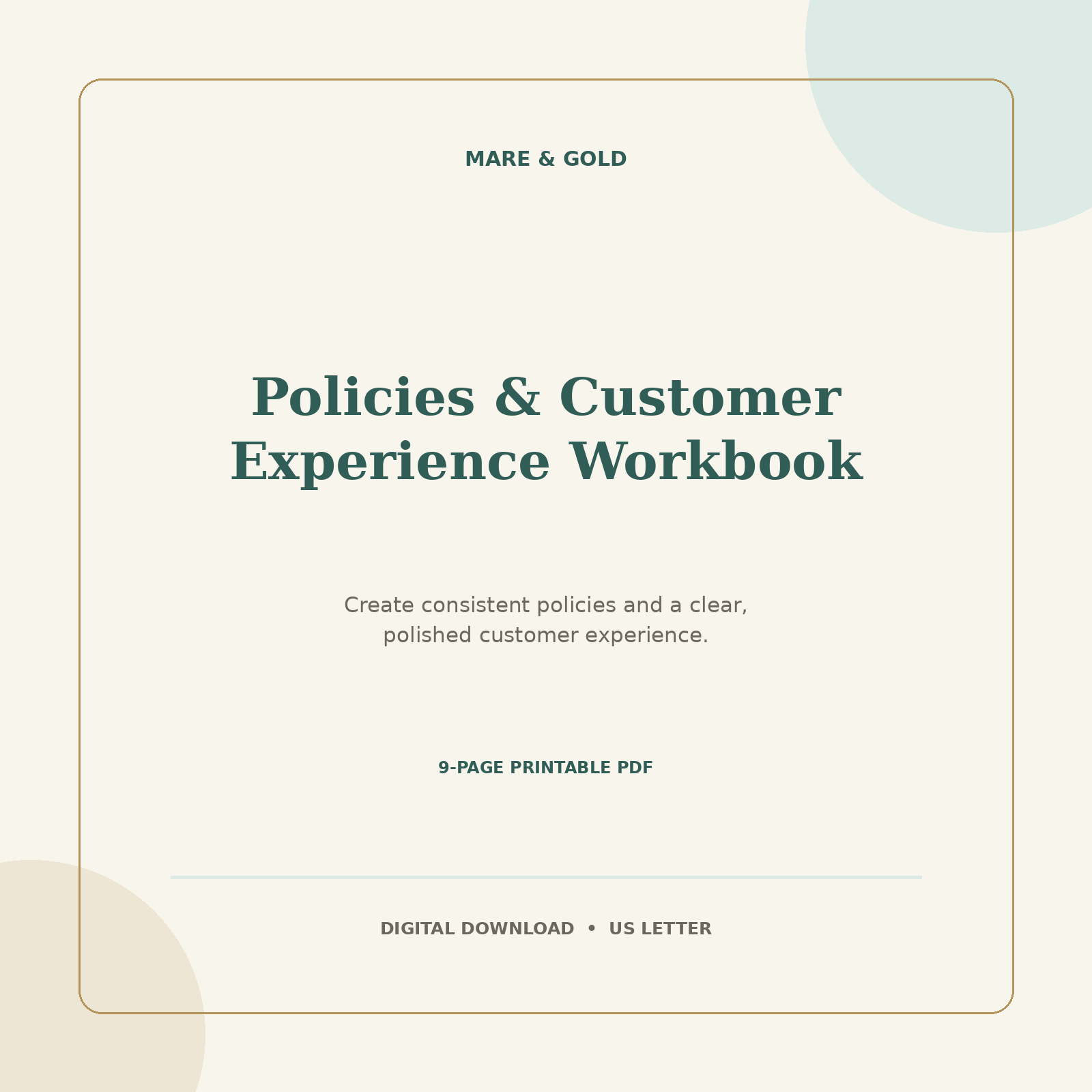 Permanent Jewelry Policies and Customer Experience Workbook included in the bundle