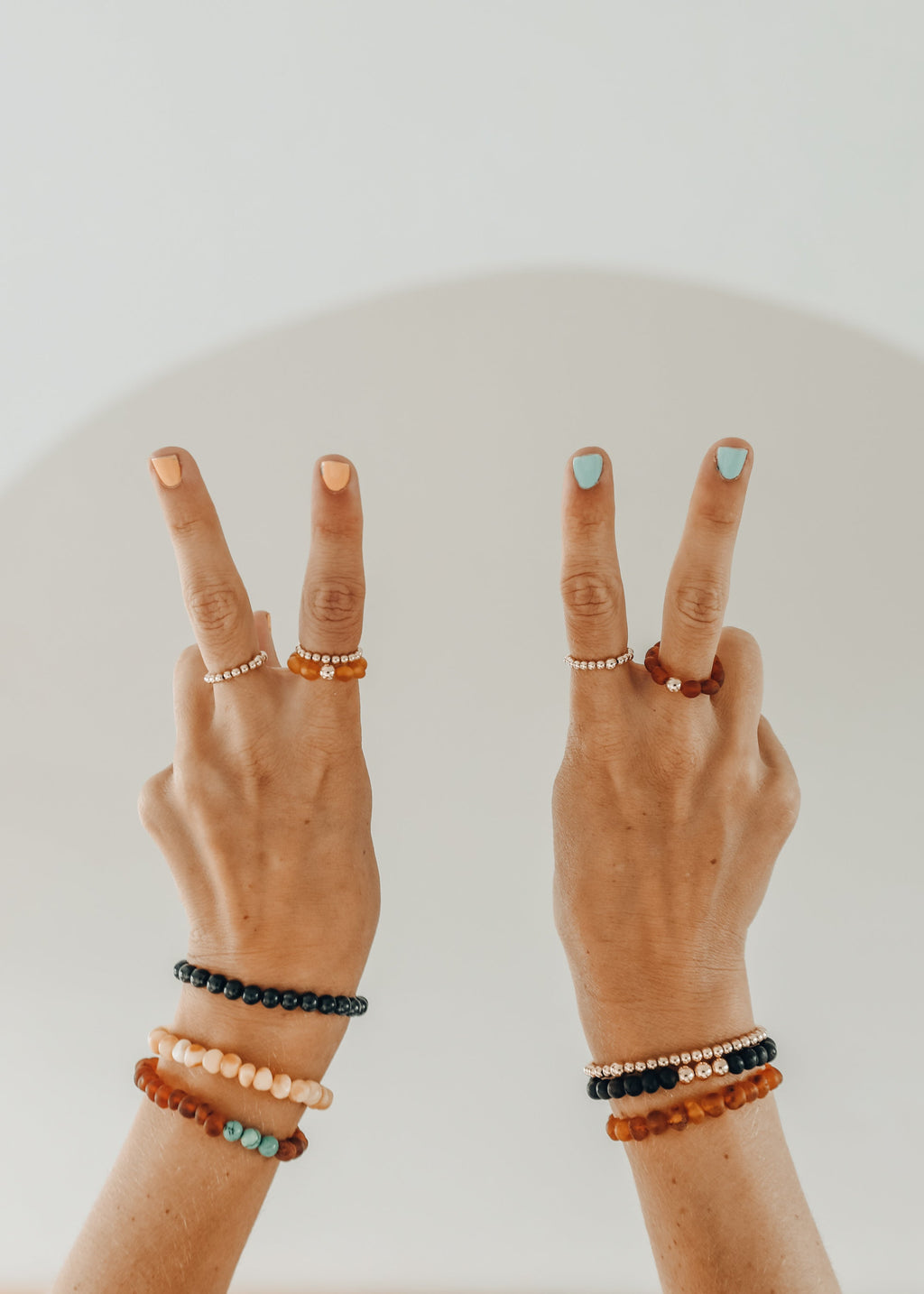 14K Gold-Filled Beaded Stretch Ring